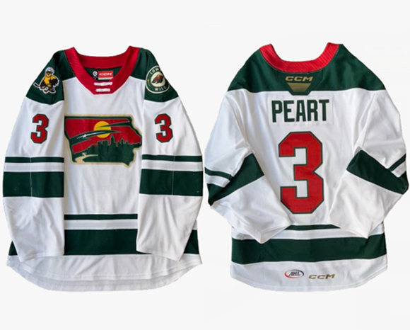 Men's Minnesota Wild Custom White 2024/25 Stitched Jersey